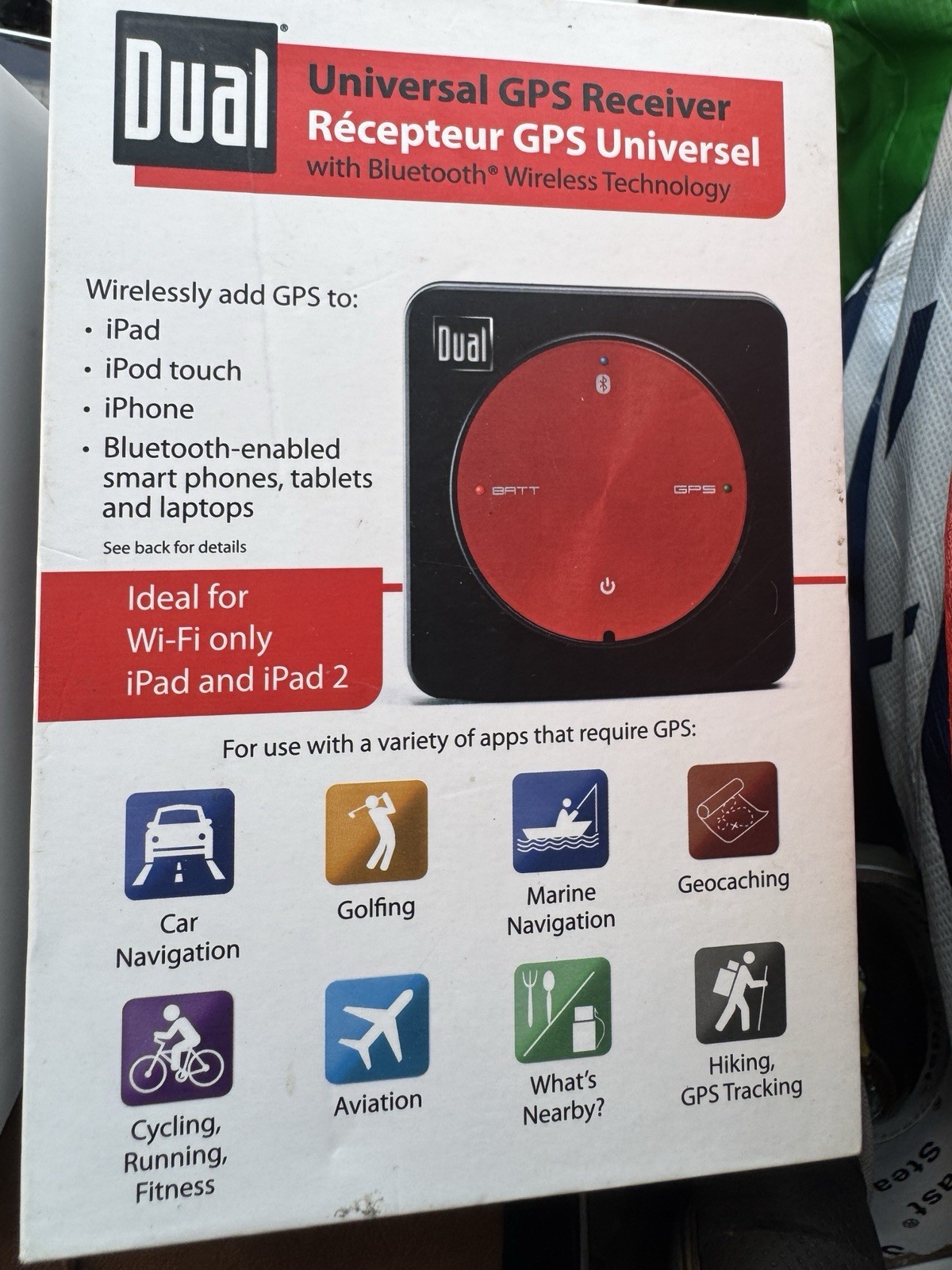 Dual Electronics XGPS150A Universal Bluetooth GPS Receiver for Portable Devices Dual Electronics XGPS150A Universal Bluetooth GPS Receiver for Portable Devices