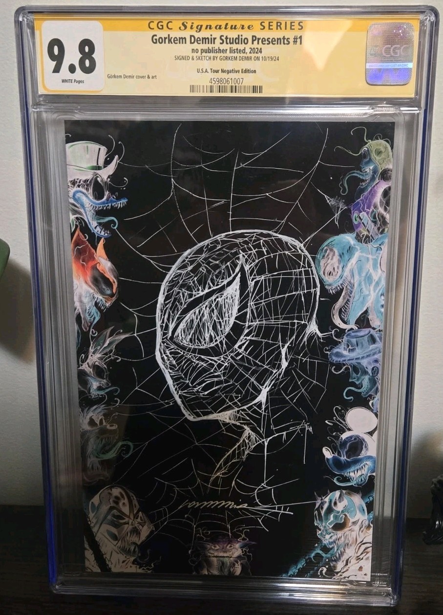 9.8 CGC SS Gorkem Demir Studio Presents #1. signed and sketch by Gorkem Demir. 9.8 CGC SS Gorkem Demir Studio Presents #1. signed and sketch by Gorkem Demir.