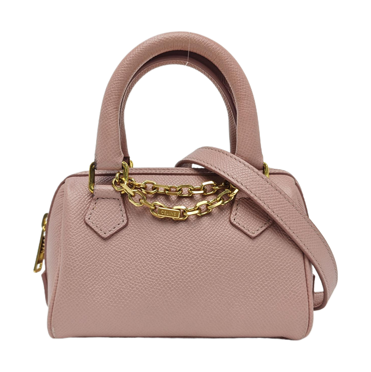 【Authentic】 CELINE Pink Leather Handbags (DDP)