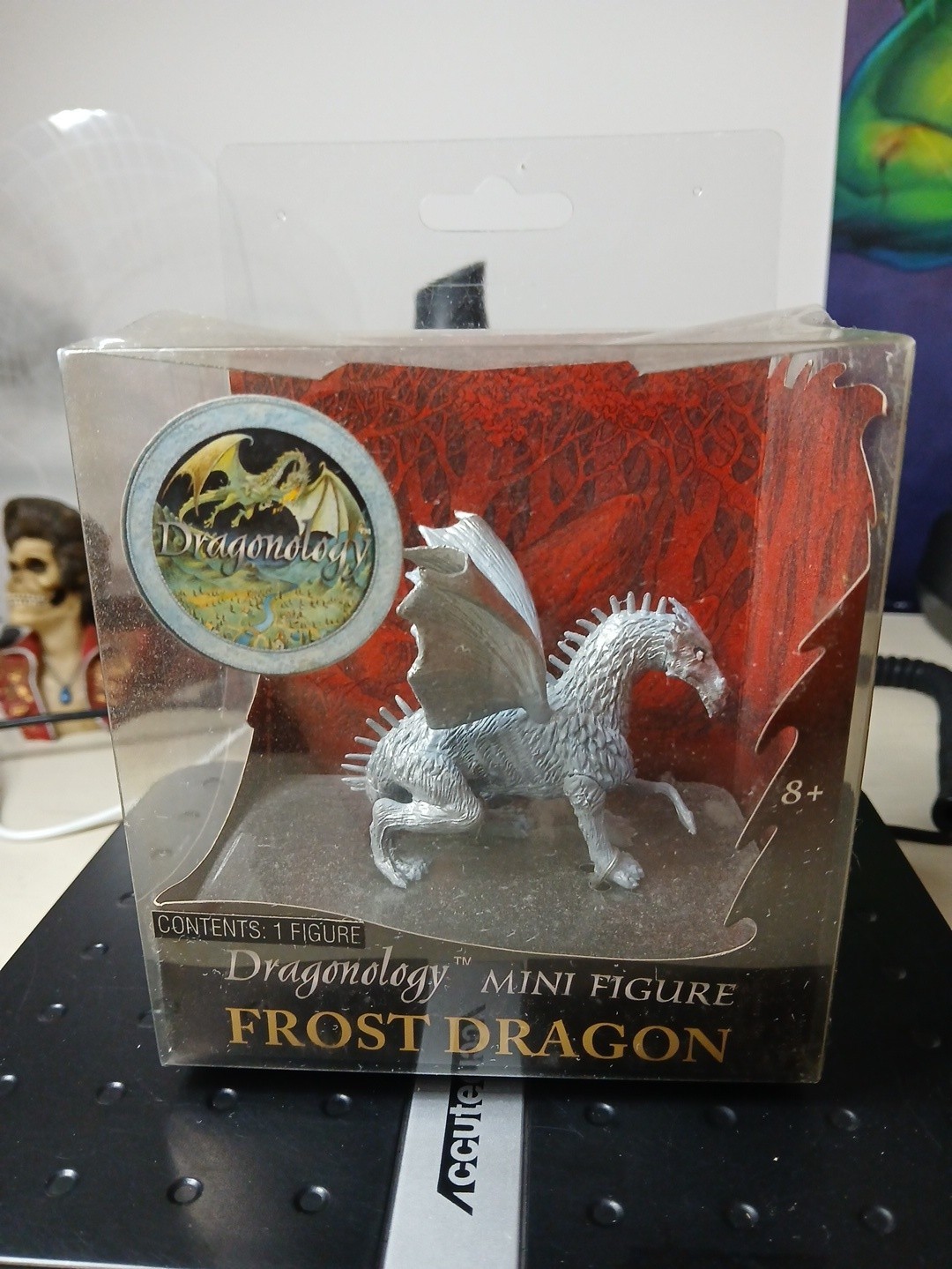 NEW 2006 Dragonology Frost Dragon 2” Mini Figure Item 1739 Sababa Toys SEALED