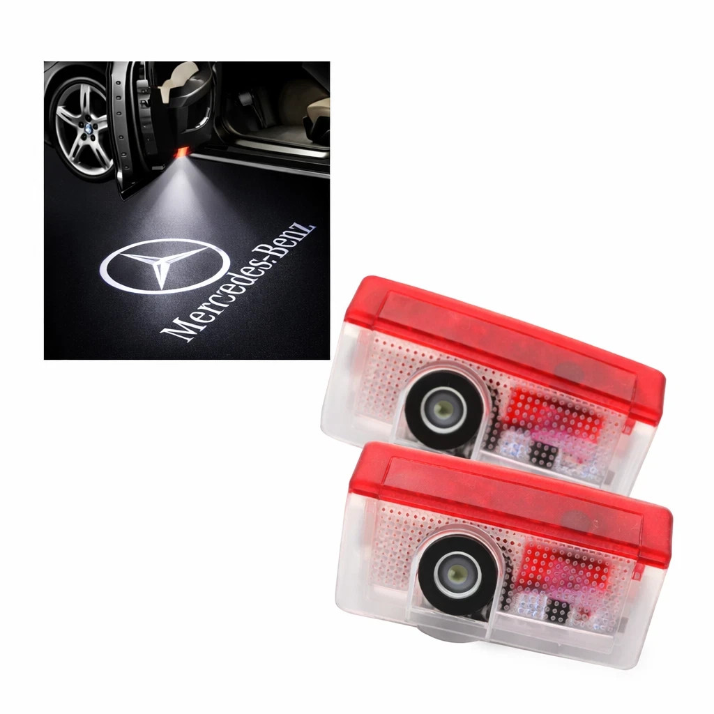 2PCS LED Door Courtesy Projector Lights Compatible with Mercedes-Benz Models