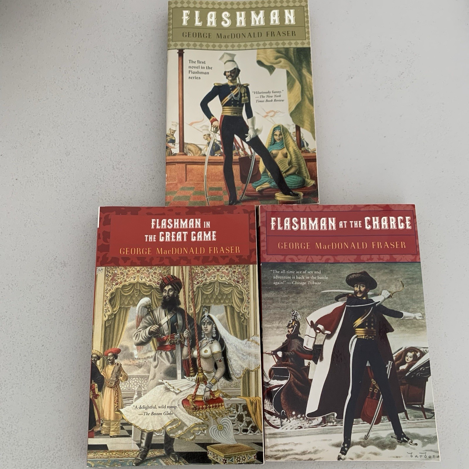 Flashman Books Lot of 3 George MacDonald Fraser Plume Vintage Paperbacks Set Flashman Books Lot of 3 George MacDonald Fraser Plume Vintage Paperbacks Set