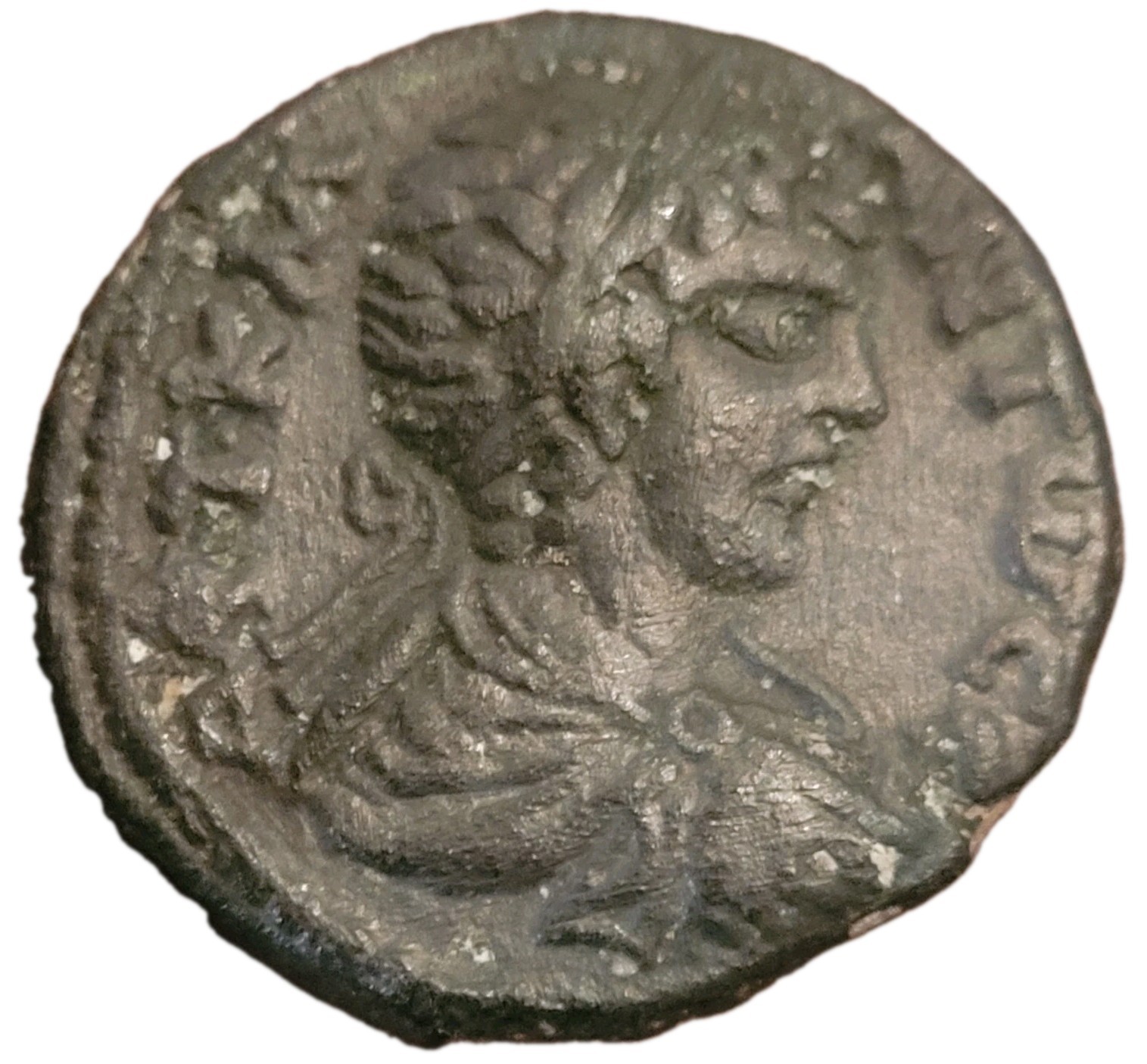 🔥*NICE* CARACALLA-207-208 AD-25mm/14.04g-CH VF/XF-HEXASTYLE TEMPLE-RPC V 68427