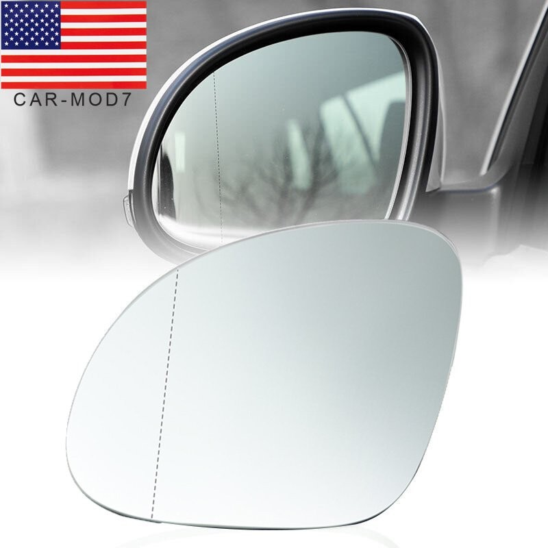 For 2009-2017 VW Tiguan Driver Left Side Mirror Glass Heated w/Backing Plate