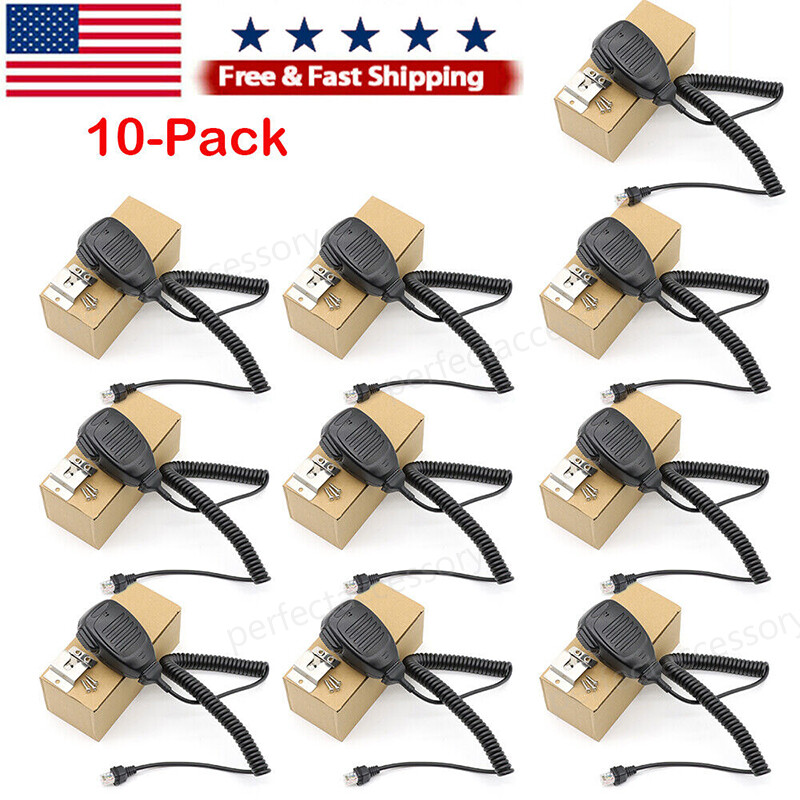10-Pack KMC-35 Speaker Mic For Kenwood NX720 NX820 NX900 TK-7160 TK-7360 TK-8160