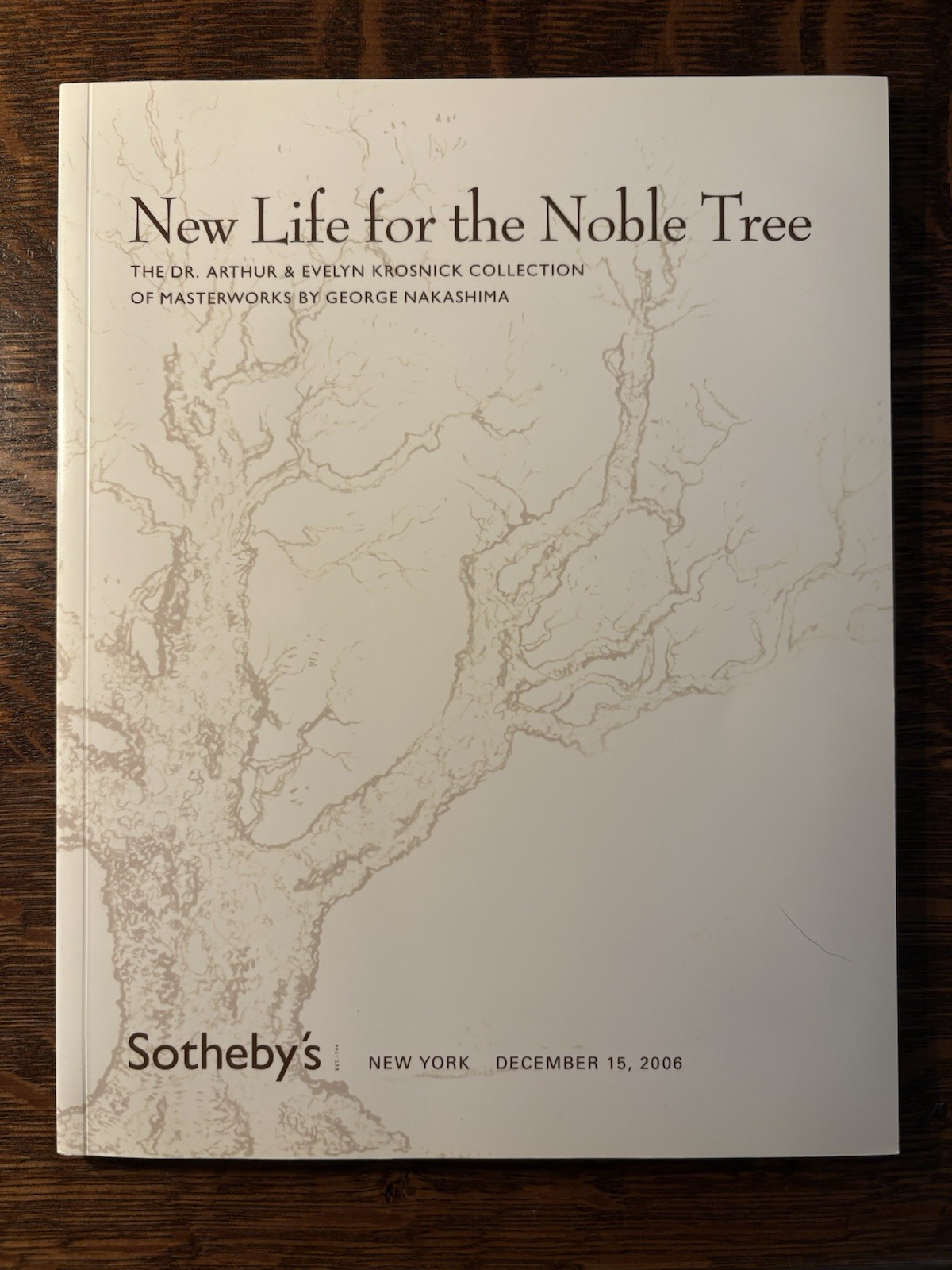 Sotheby\'s New Life For The Noble Tree Krosnick Collection of George Nakashima