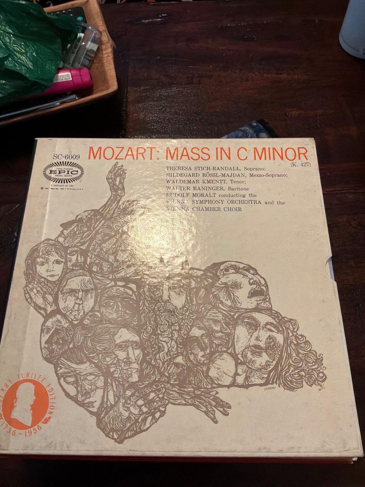 Mozart : Mass In C Minor, SC-6009, EPIC, Radial Sound,1956, 2LPs, Near Mint