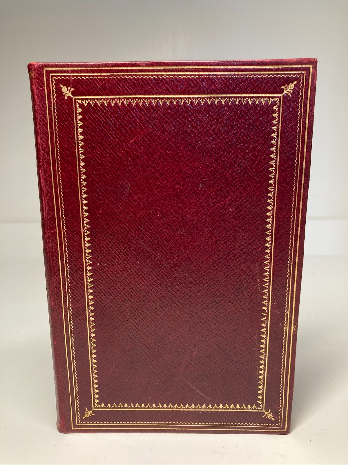 1886 John Ruskin Time and Tide Full Crimson Morocco Leather Gilt Binding AEG