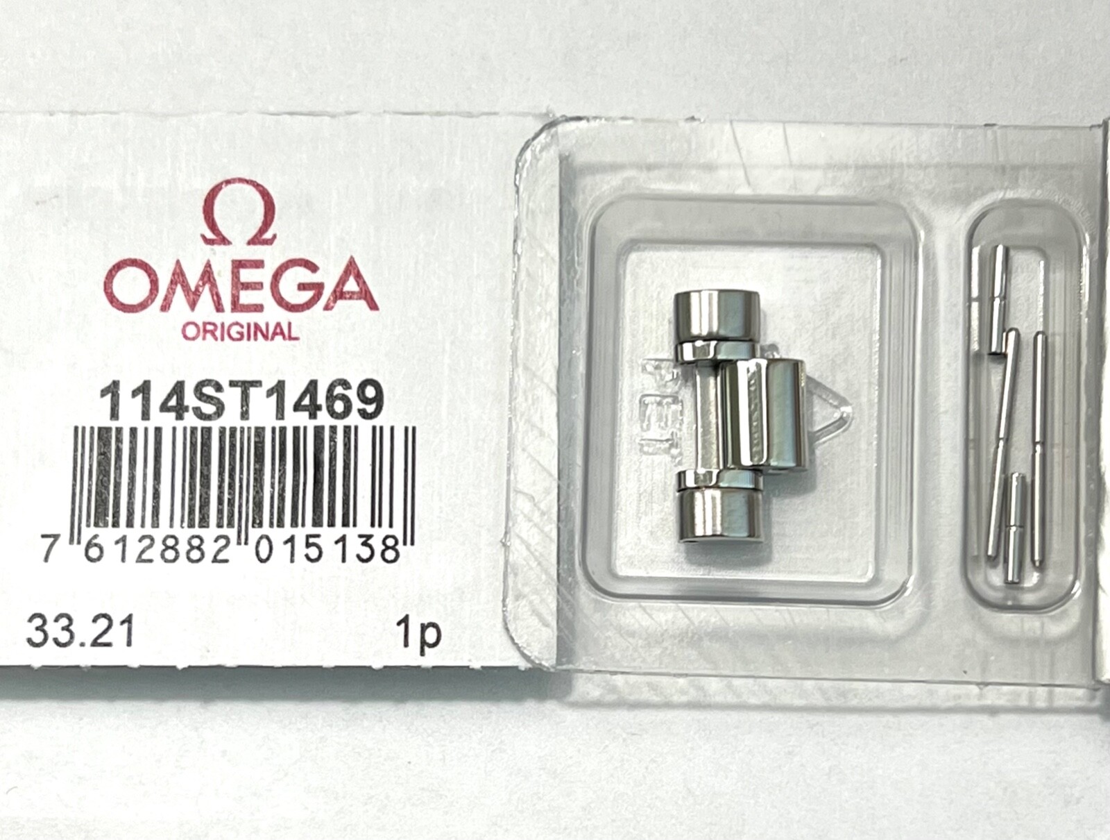 Authentic Omega Speedmaster Steel Link For Bracelet # 1469/811 or 1469/813
