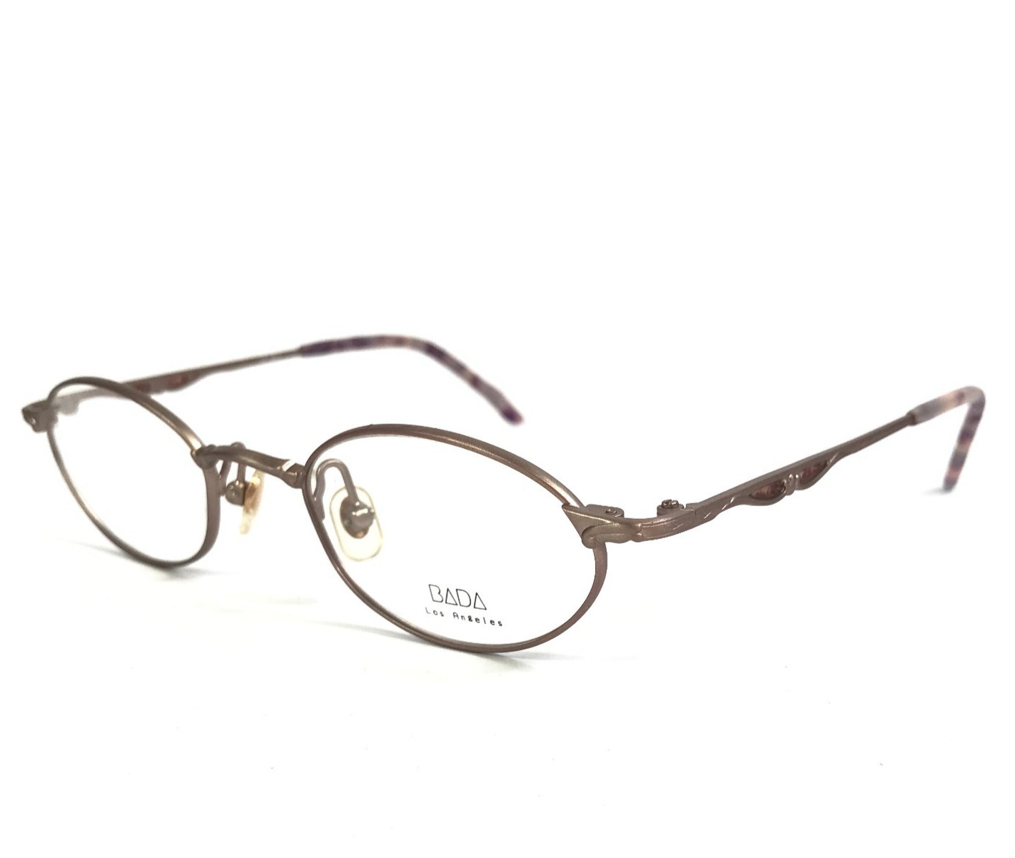 Vintage BADA Eyeglasses Frames PG-417 10 VLT Matte Violet Wire Rim 45-19-128