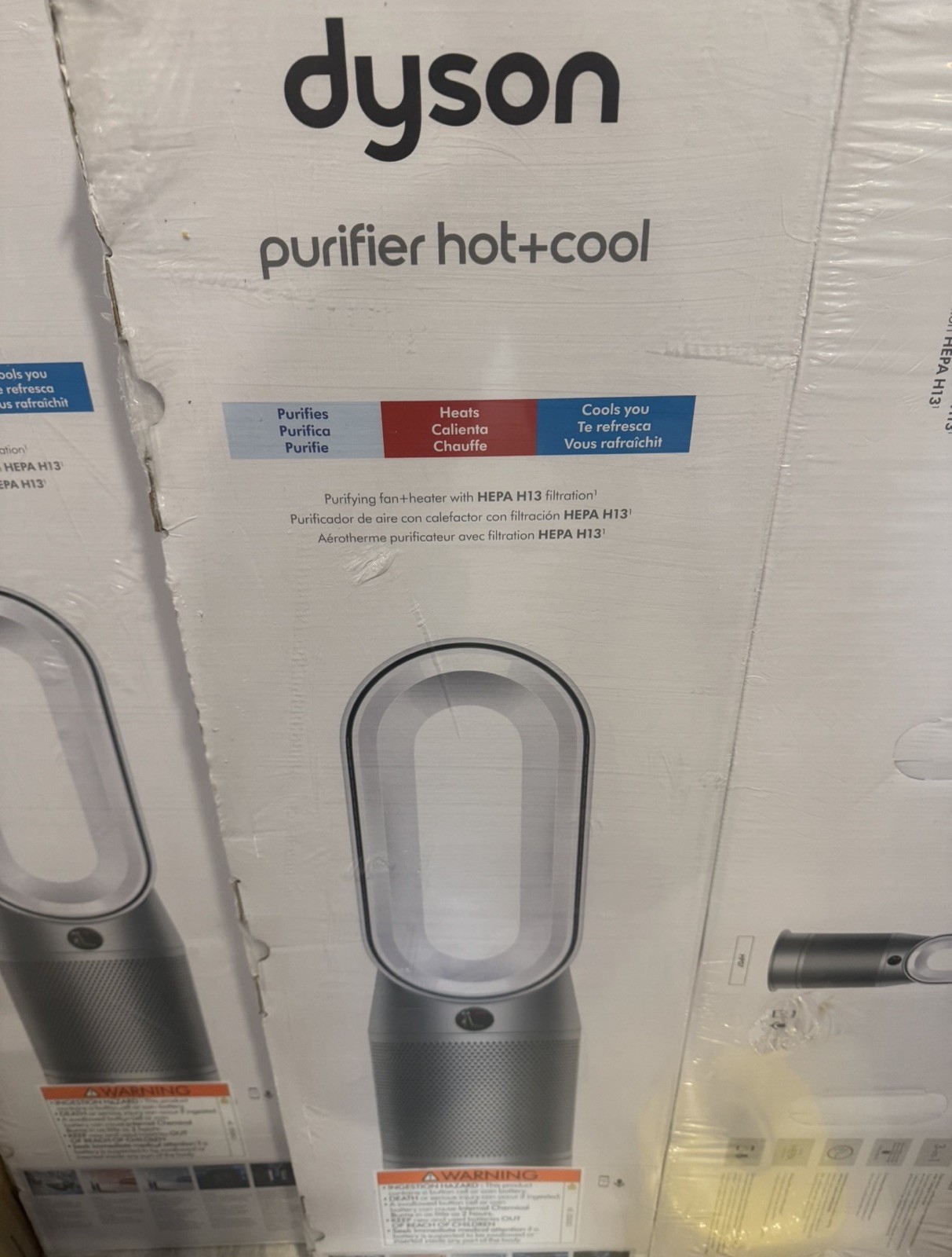 Dyson HP07 Purifier Hot+Cool Air Purifier, Heater, and Fan - White/Silver