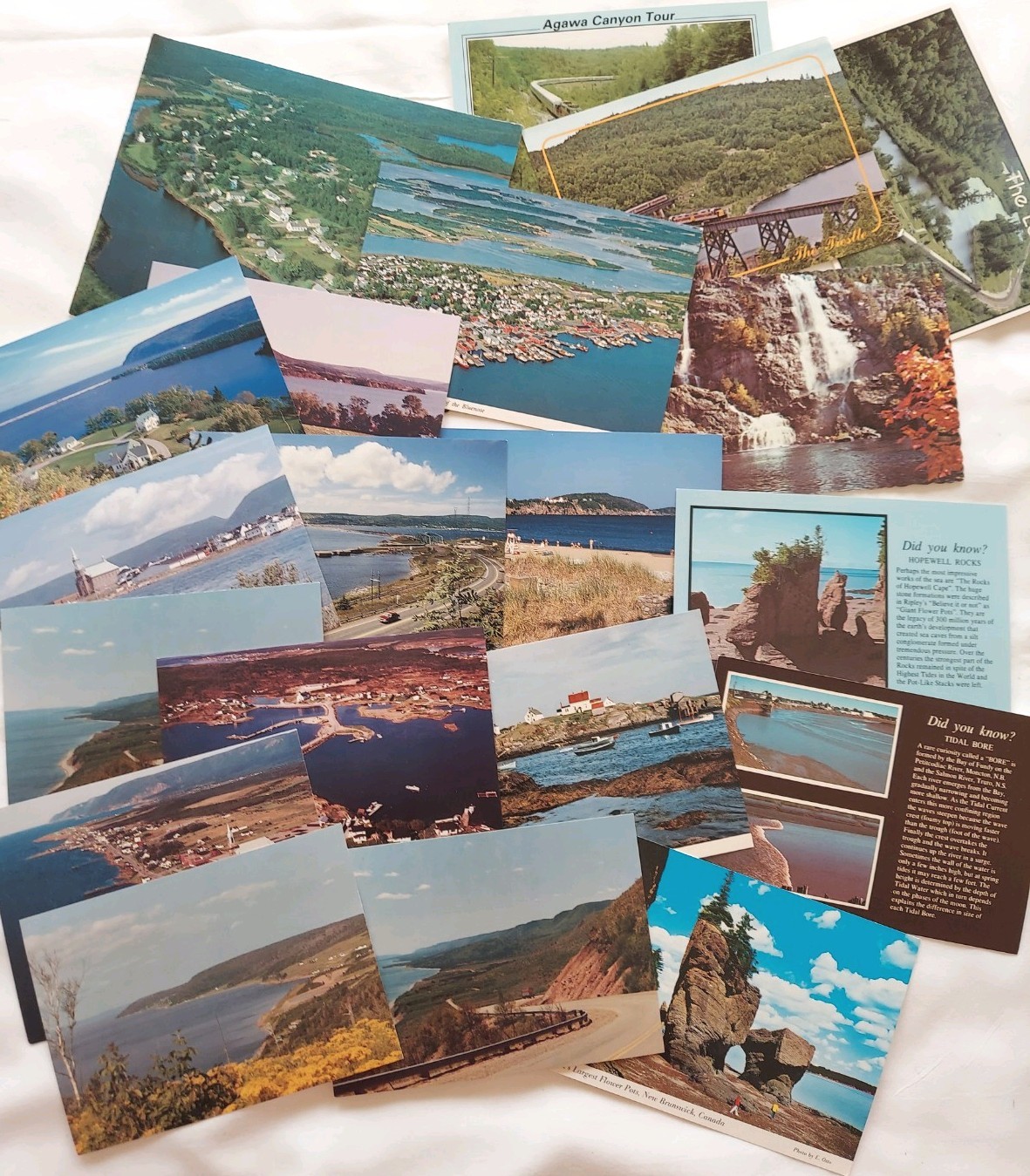 Vintage Coastal Scenic Postcard Lot  of 20 Coastal Canada--Nova Scotia, Unposted