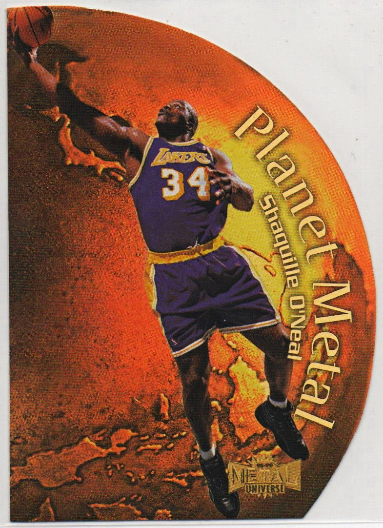 SkyBox Metal Universe 1998-99 Shaquille O'Neal Planet Metal #8/15 PM Lakers SkyBox Metal Universe 1998-99 Shaquille O'Neal Planet Metal #8/15 PM Lakers
