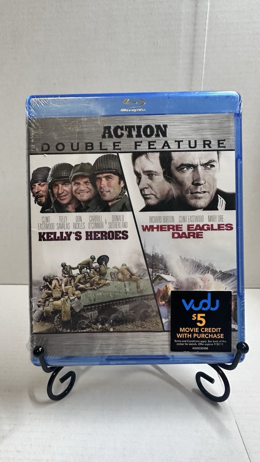 Action Double Feature Blu-ray: Kelly's Heroes & Where Eagles Dare BRAND NEW