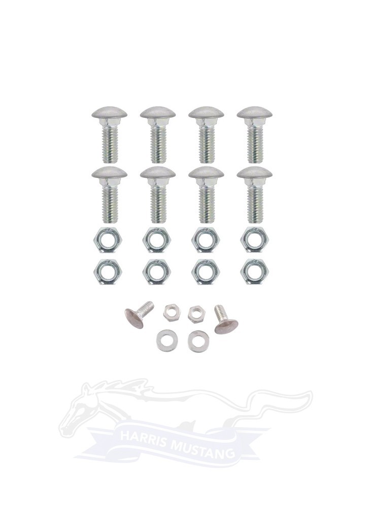 64 1/2 65 66 67 68 69 70 71 72 73 Mustang Front & Rear Bumper Bolt Kit 64 1/2 65 66 67 68 69 70 71 72 73 Mustang Front & Rear Bumper Bolt Kit