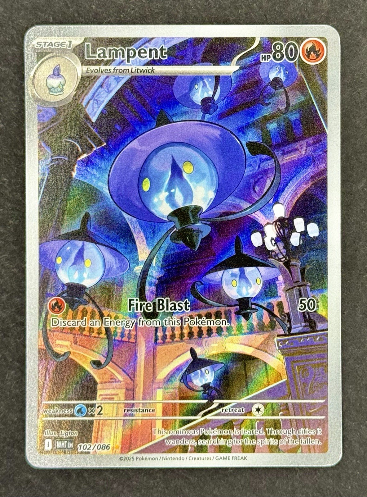 Lampent 102/086 Sv: White Flare Holo