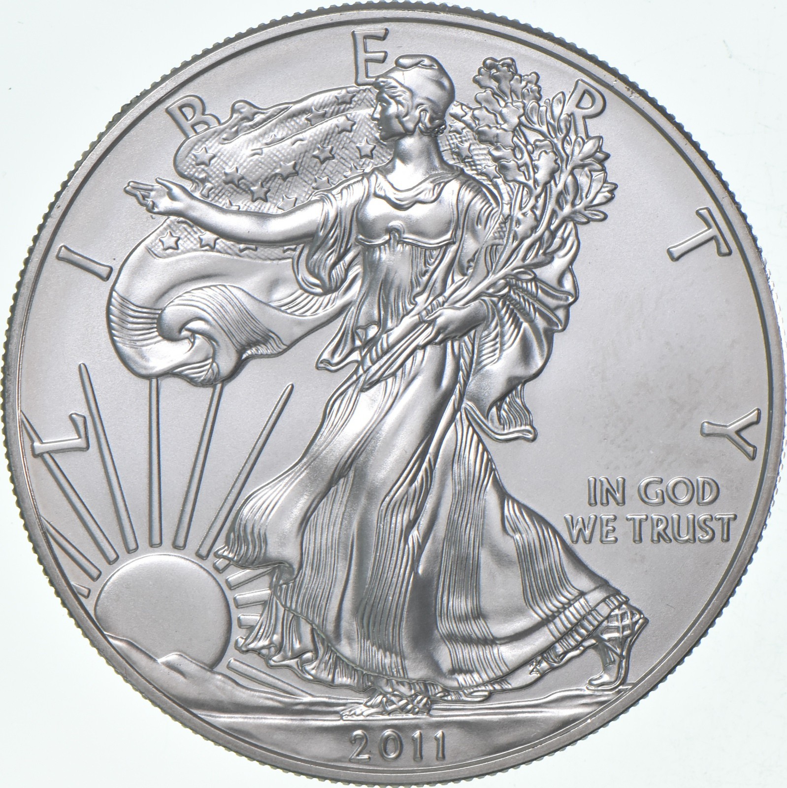 2011-W Burnished Silver Eagle