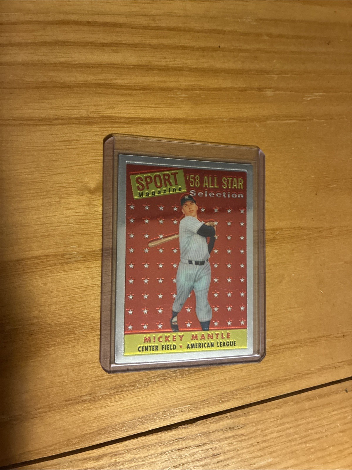Sport Magazine 1958 All-Star Selection Mickey Mantle Yankees #487 Baseball Card Sport Magazine 1958 All-Star Selection Mickey Mantle Yankees #487 Baseball Card
