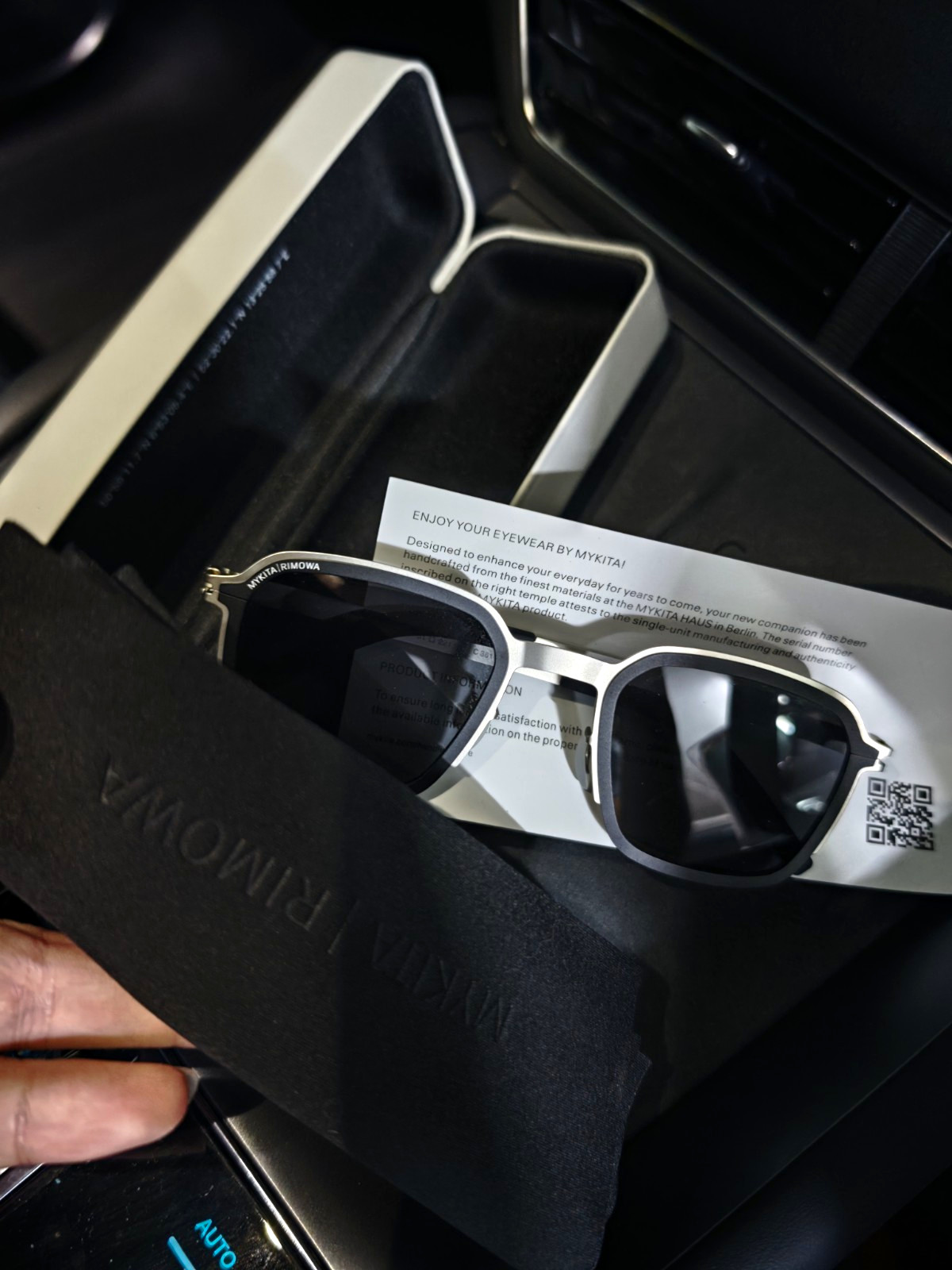 MYKITA X RIMOWA MR002 Men’s Square Sunglasses Titan - Used