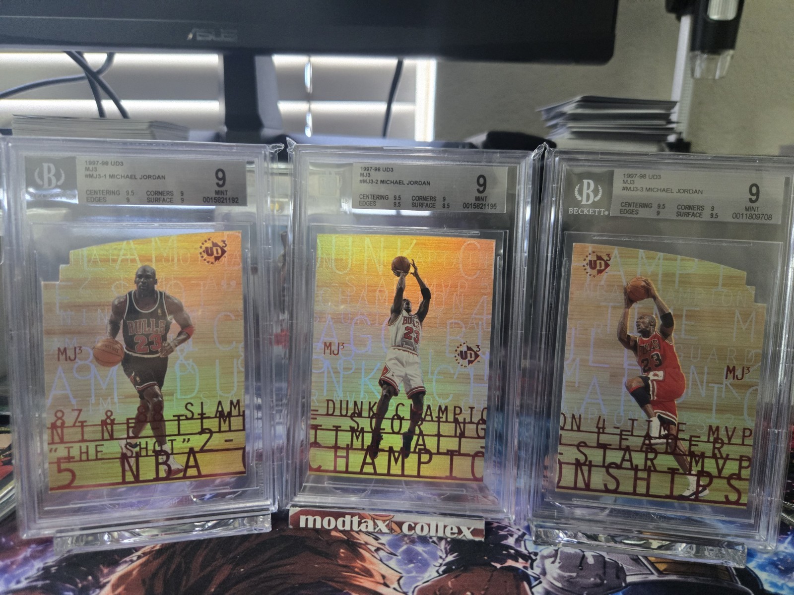 1997-98 Upper Deck UD3 - MJ3 Set - Michael Jordan - BGS 9