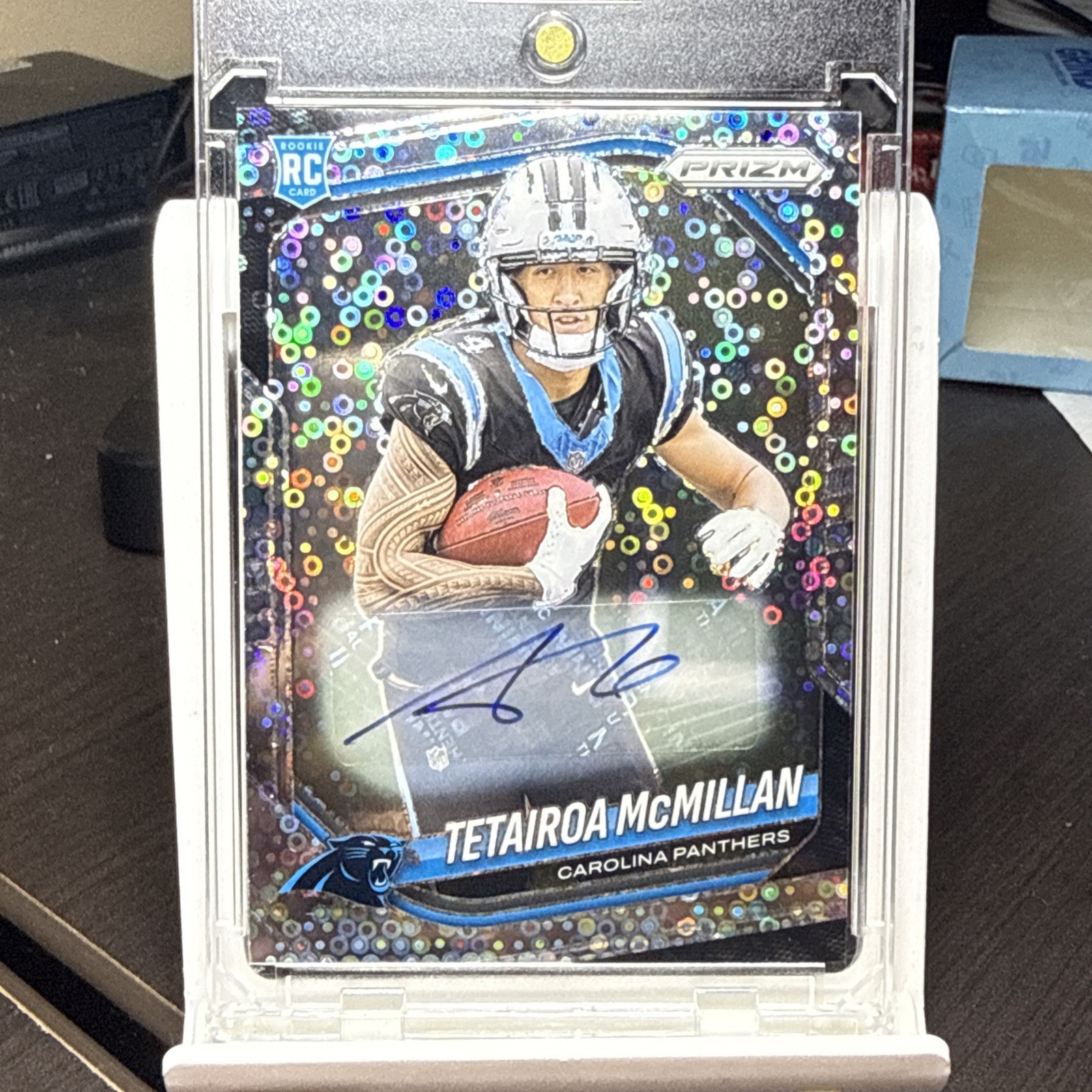 2025 Panini Prizm NO HUDDLE Disco Auto RC Tetairoa McMillan Rookie Panthers 2025 Panini Prizm NO HUDDLE Disco Auto RC Tetairoa McMillan Rookie Panthers