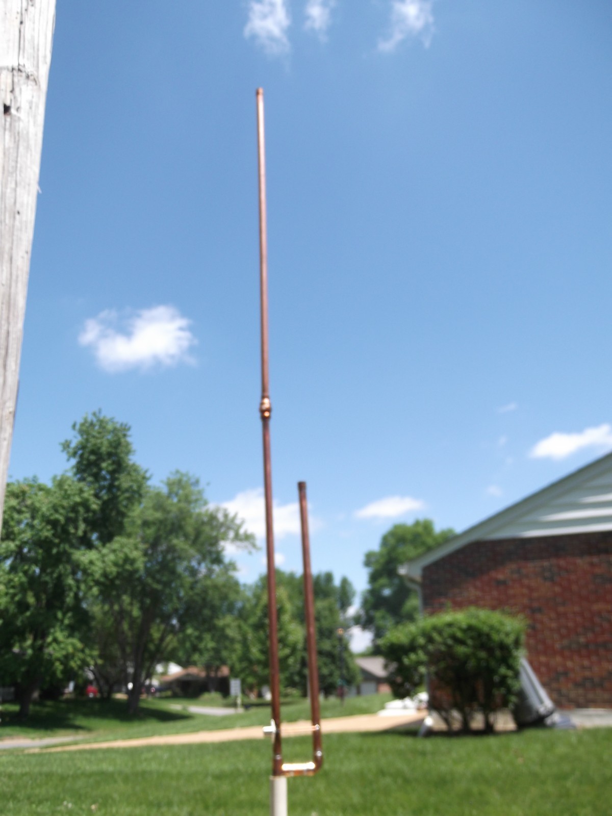 2meter/70cm J pole Dual Band Collapsible Copper J-Pole Antenna 
