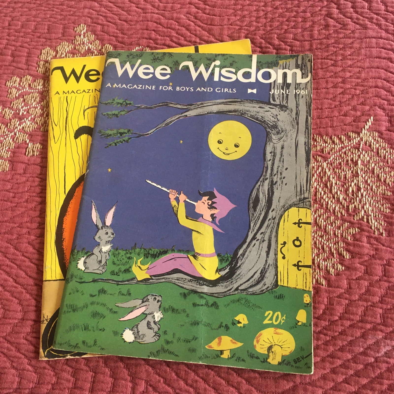 WEE WISDOM magazine (2) June 1961, October 1961- Vintage Collectible WEE WISDOM magazine (2) June 1961, October 1961- Vintage Collectible