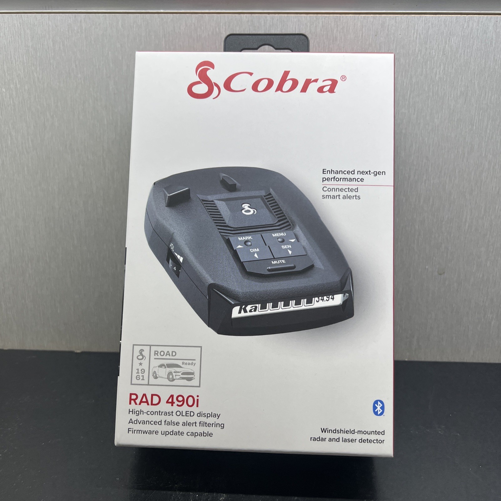 Cobra RAD 490i Radar Laser Detector Updateable IVT VOICE OLED BLUETOOTH USB-C