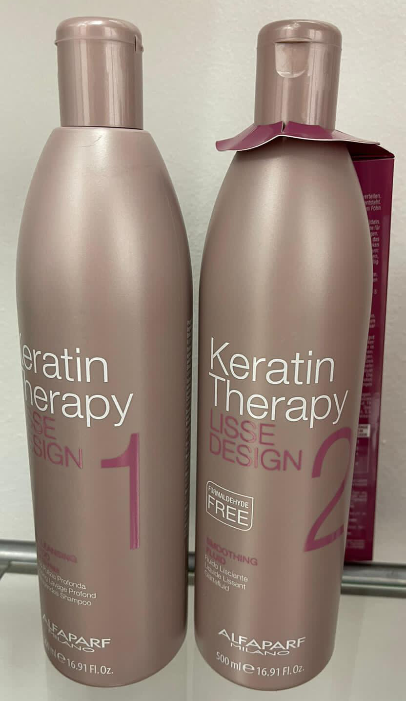 ALFAPARF LISSE DESIGN KERATIN THERAPY Deep Cleansing Shampoo / Smoothing Fluid