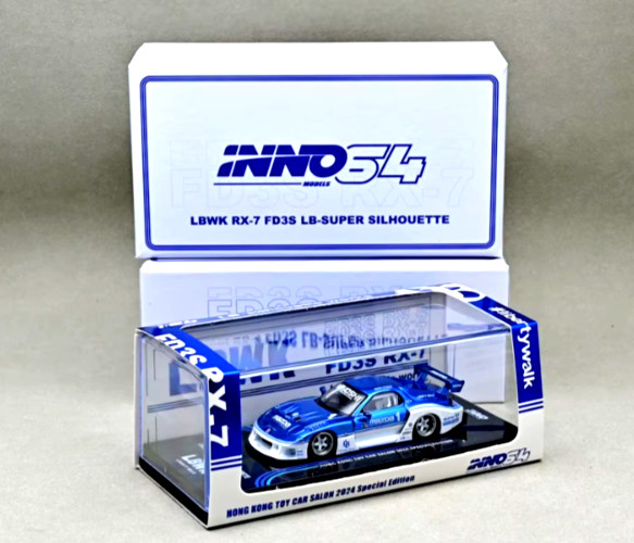Chase Inno64 1:64 Mazda RX7 LB-SUPER SILHOUETTE Hong Kong Toy Car Salon 2024