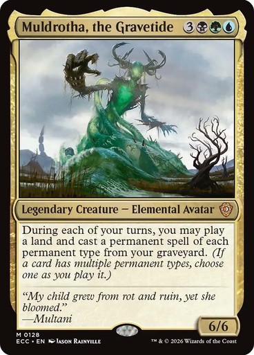 Muldrotha, the Gravetide NM MYTHIC MTG Commander: Lorwyn Eclipsed [ECC] Regular