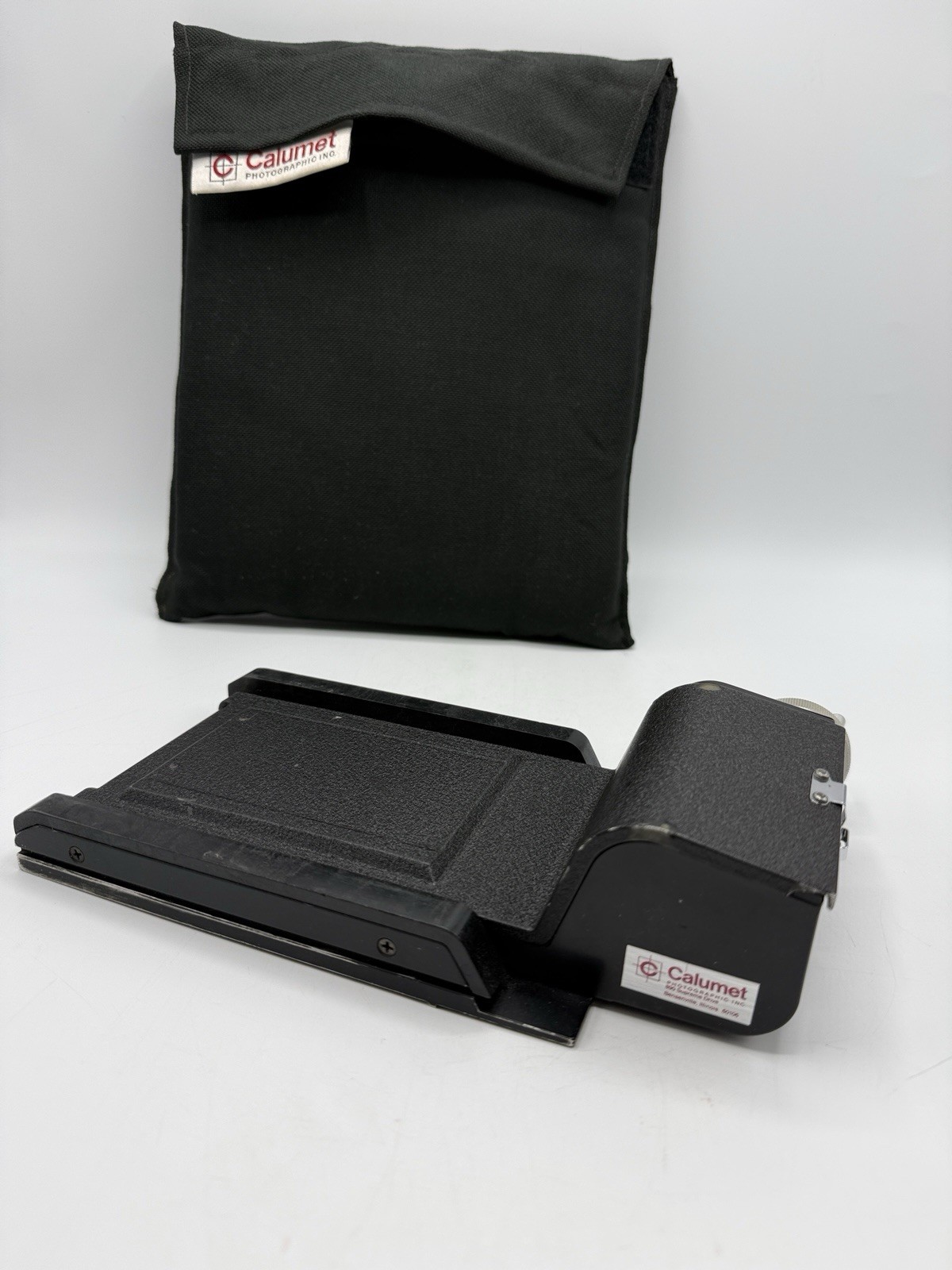 Calumet roll Film Holder C2 2 1/4 x 2 3/4 With Soft Storage Bag Clean /ro