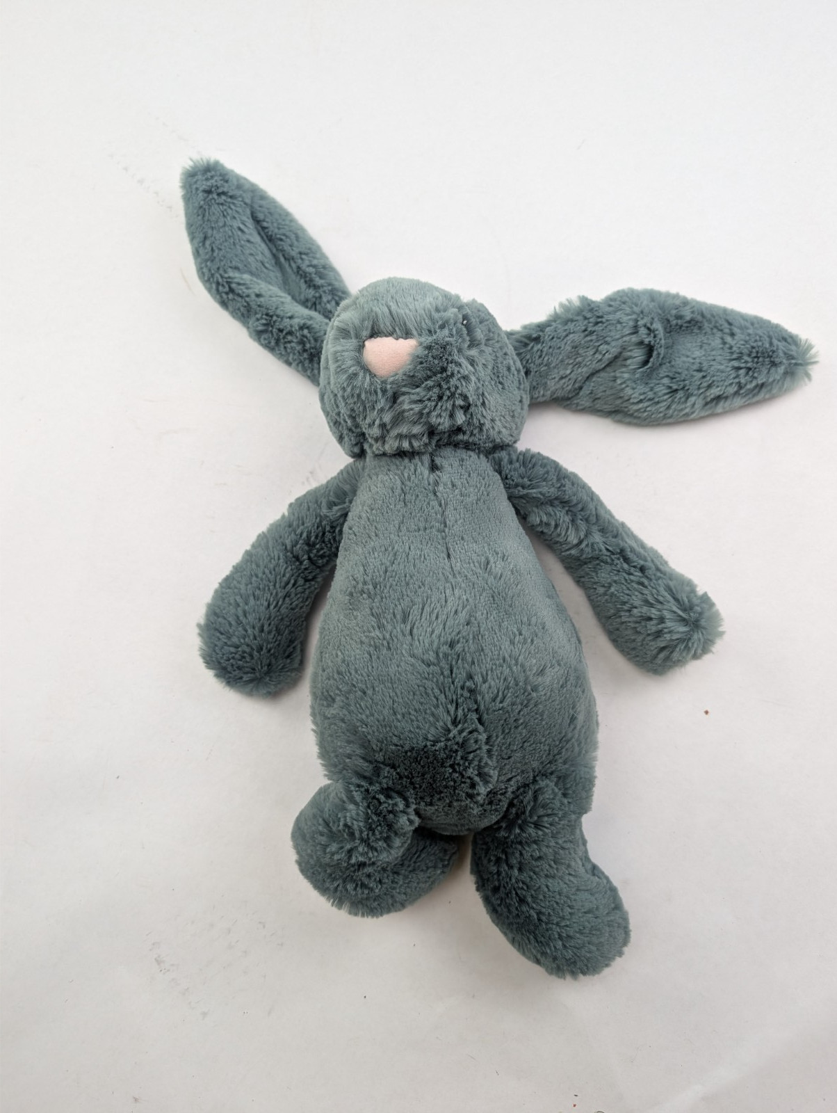 Jellycat Dusky Blue Bunny Plush Bashful Medium Retired London Stuffed Toy 12”