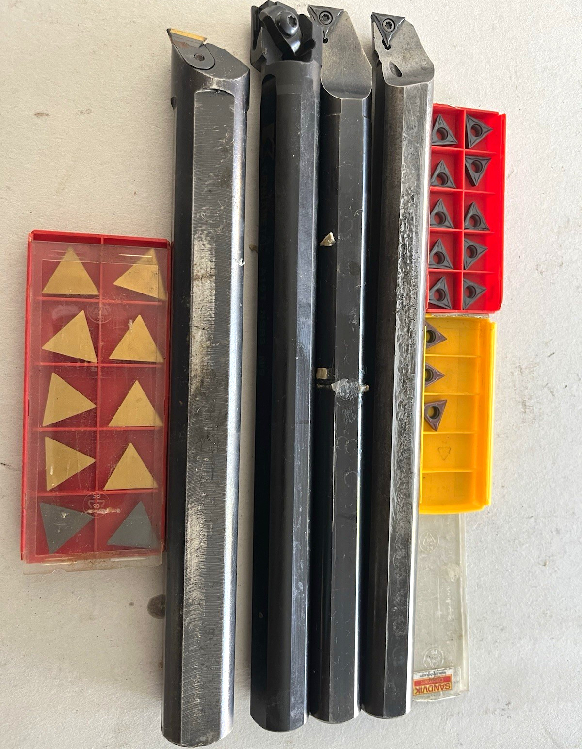 Sandvik Coromant Indexable Lathe Turning Toolholder Lot w/ Inserts