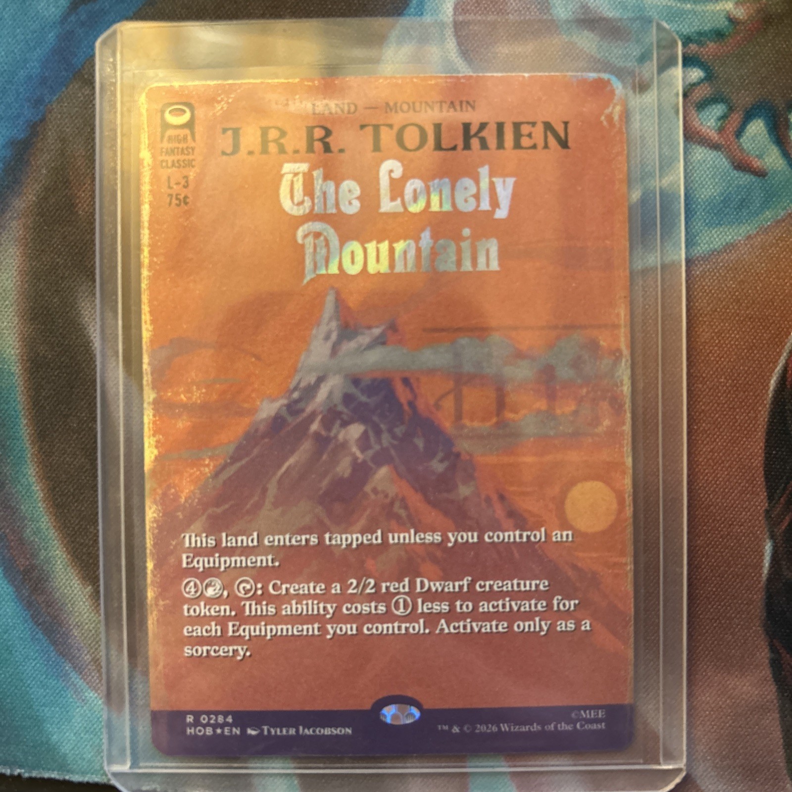 MTG The Lonely Mountain (Borderless) (Surge Foil) [HOB - 284]