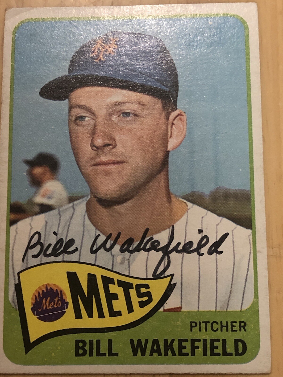 Bill Wakefield autographed Signed Baseball Card New York Mets 1965 Topps #167