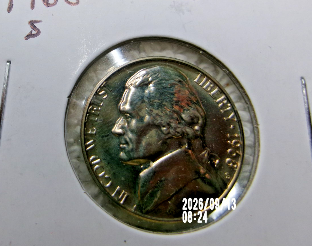 1968 S Proof Jefferson Nickel 1968 S Proof Jefferson Nickel