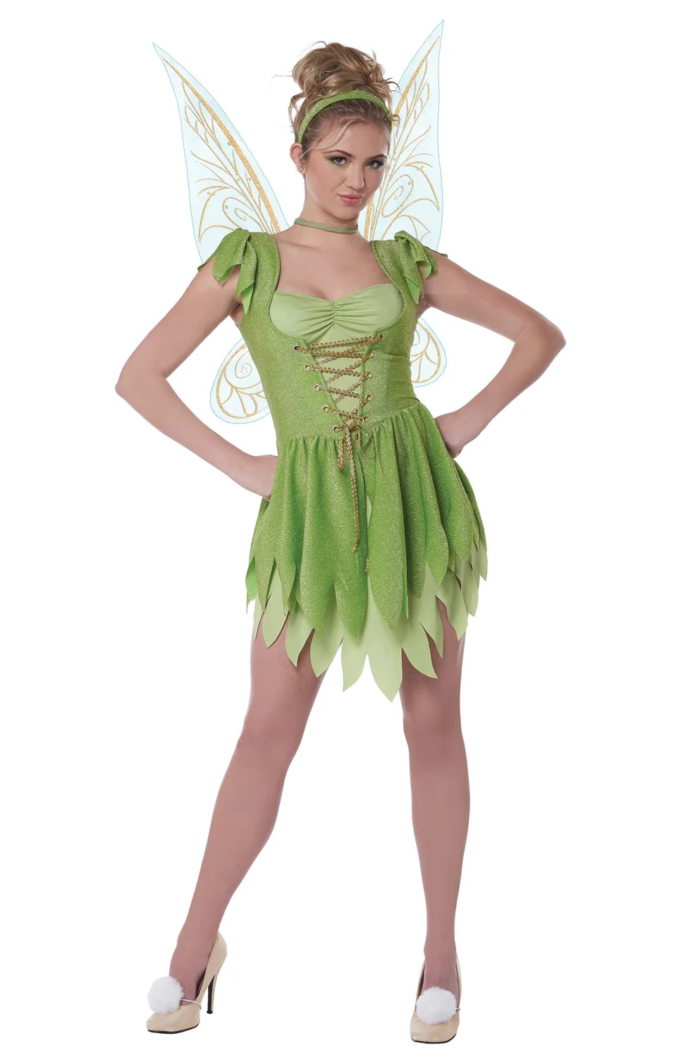 California Costumes Classic Tinkerbell Adult Green Costume