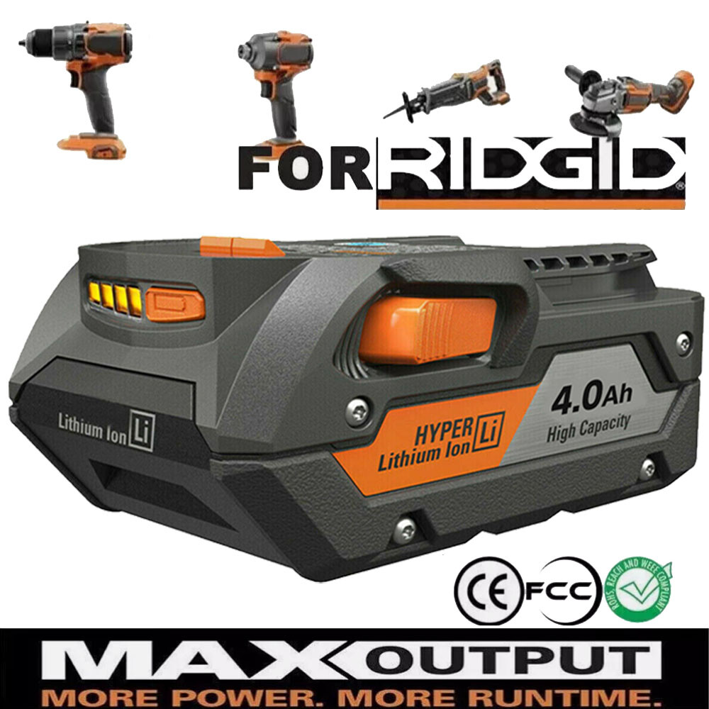 18V 4.0AH Battery Lithium-ion Battery 18V for Rigid R840085 R840087 Tool