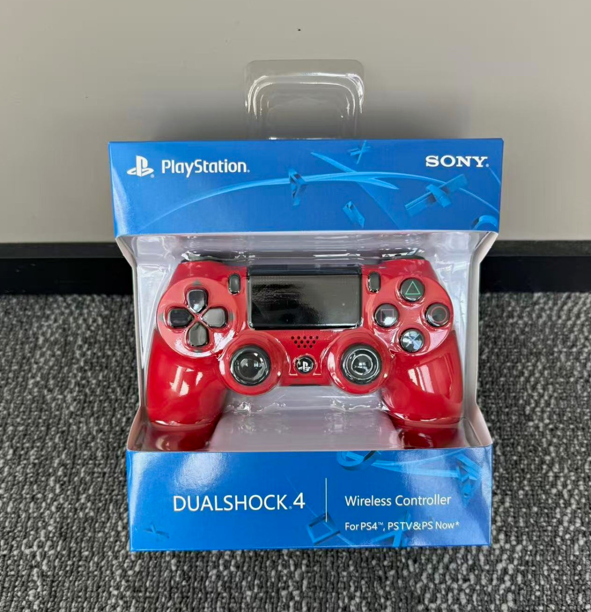 Sony DualShock 4 Wireless Controller for PlayStation 4/TV, Red w/ Touchpad Sony DualShock 4 Wireless Controller for PlayStation 4/TV, Red w/ Touchpad
