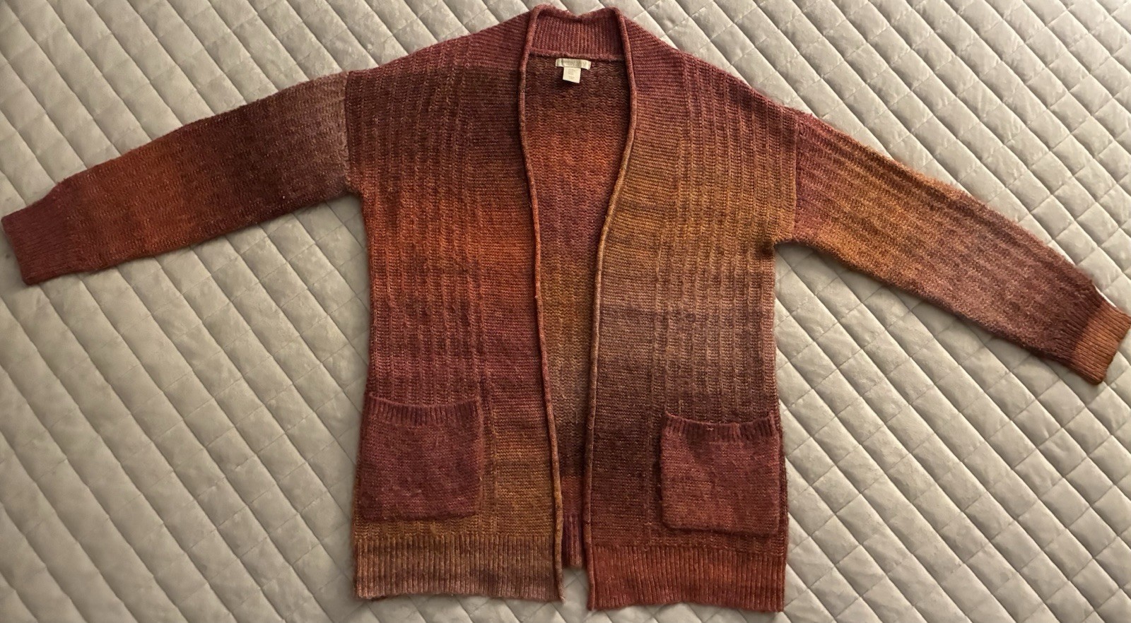 Christian Siriano New York Ombré/Space-Dye Cardigan Sweater Women’s Size Medium