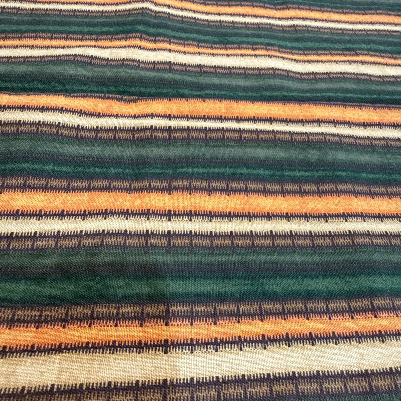 Debbie Mumm - Jo-Ann Multi Colored Stripes Cotton Fabric Retro Orange Green Debbie Mumm - Jo-Ann Multi Colored Stripes Cotton Fabric Retro Orange Green