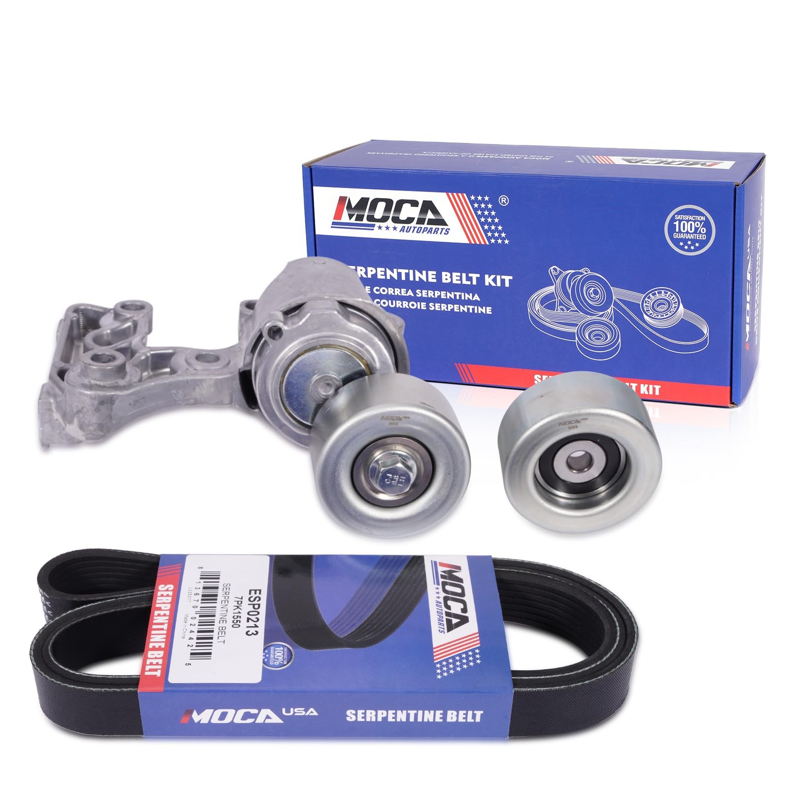 Serpentine Belt Component Kit for Lexus ES350 for Toyota Avalon Sienna 2013-2018