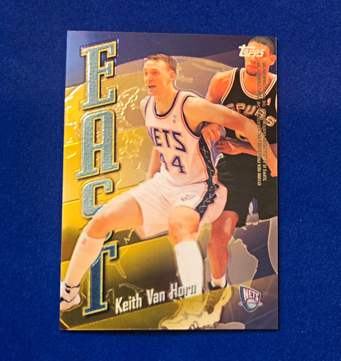 1998-99 Topps Chrome East/West Tim Duncan Keith Van Horn #EW8 Insert SP HOF