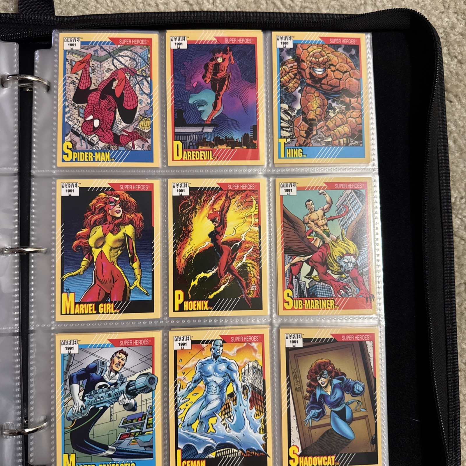 1991 Marvel Universe COMPLETE Card Set Impel All cards 1 Through 162 (base set)