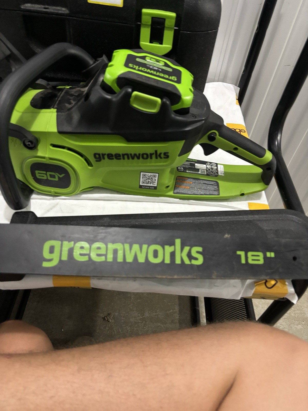 Greenworks CS60L414 With Fully Charged Battery, Missing Charger Greenworks CS60L414 With Fully Charged Battery, Missing Charger