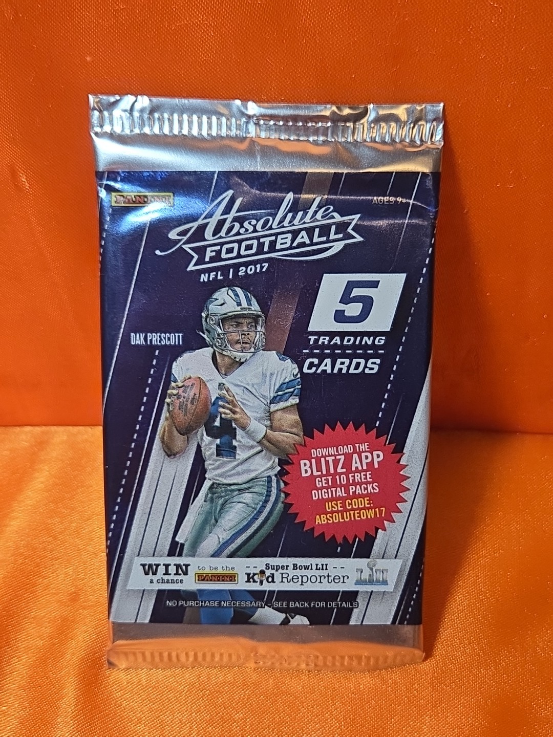 2017 Absolute Football 5-Card Pack Mahomes Rookie Year