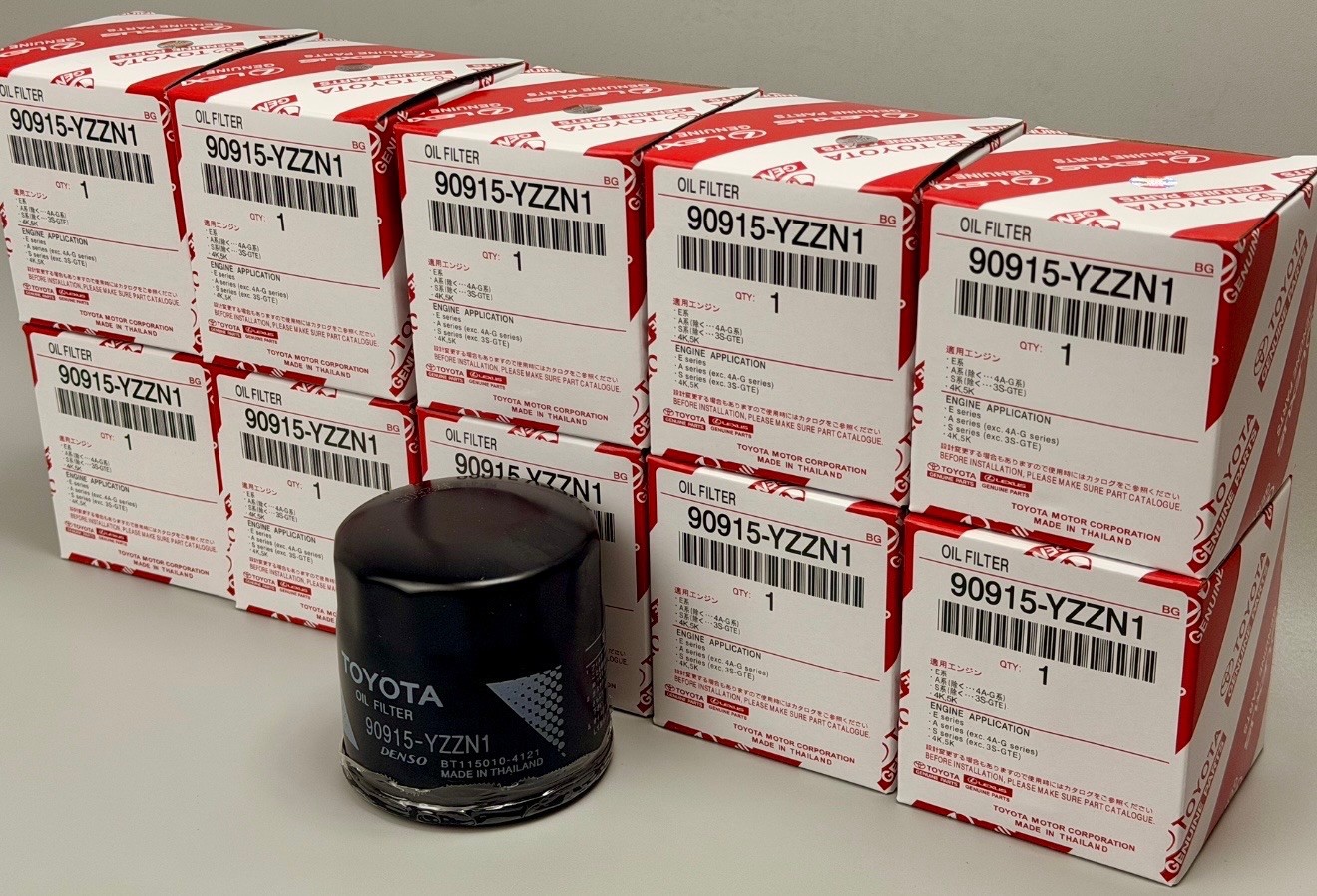 90915-YZZN1 Case 10 Genuine Toyota/Lexus Engine Spin-On Oil Filter
