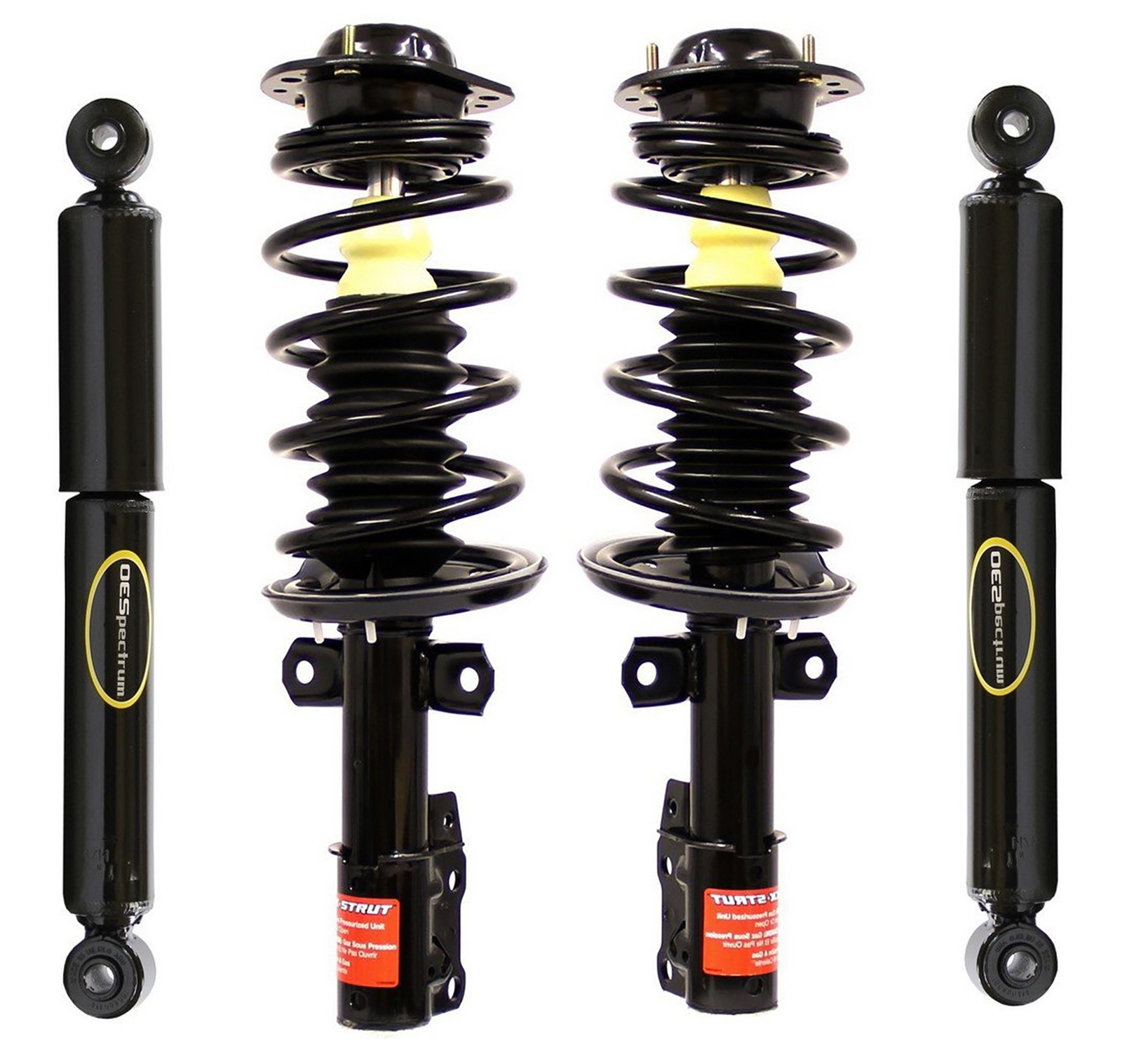 Monroe Front Strut Coil Springs Rear Shock Absorbers Kit For Pursuit HHR Cobalt