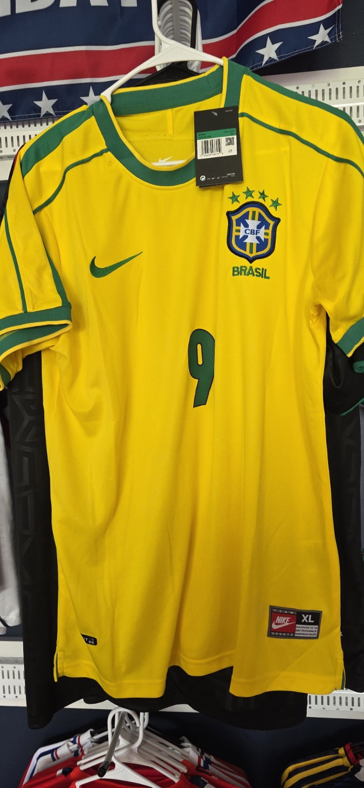 Ronaldo #9 Brazil Retro World Cup 1998